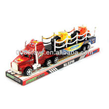 33CM con 2 camiones más pequeños impresos Tractor trailer camión fricción coches